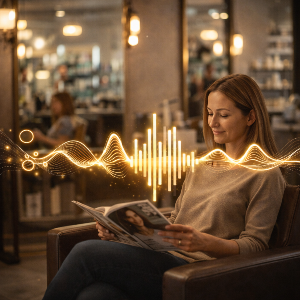Ambiance musicale dans un salon de coiffure avec MeloPro
